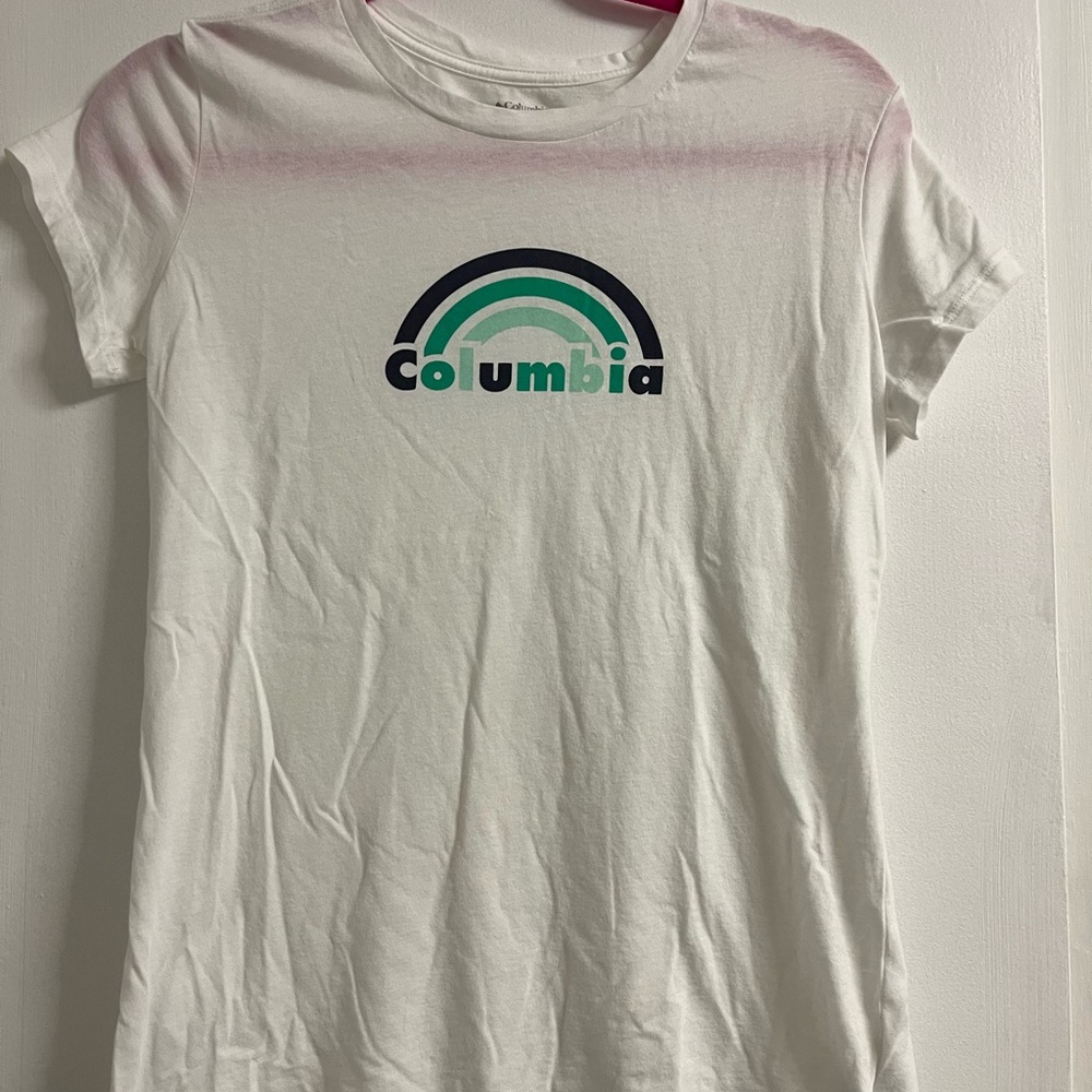 Columbia White Crew Neck Tee